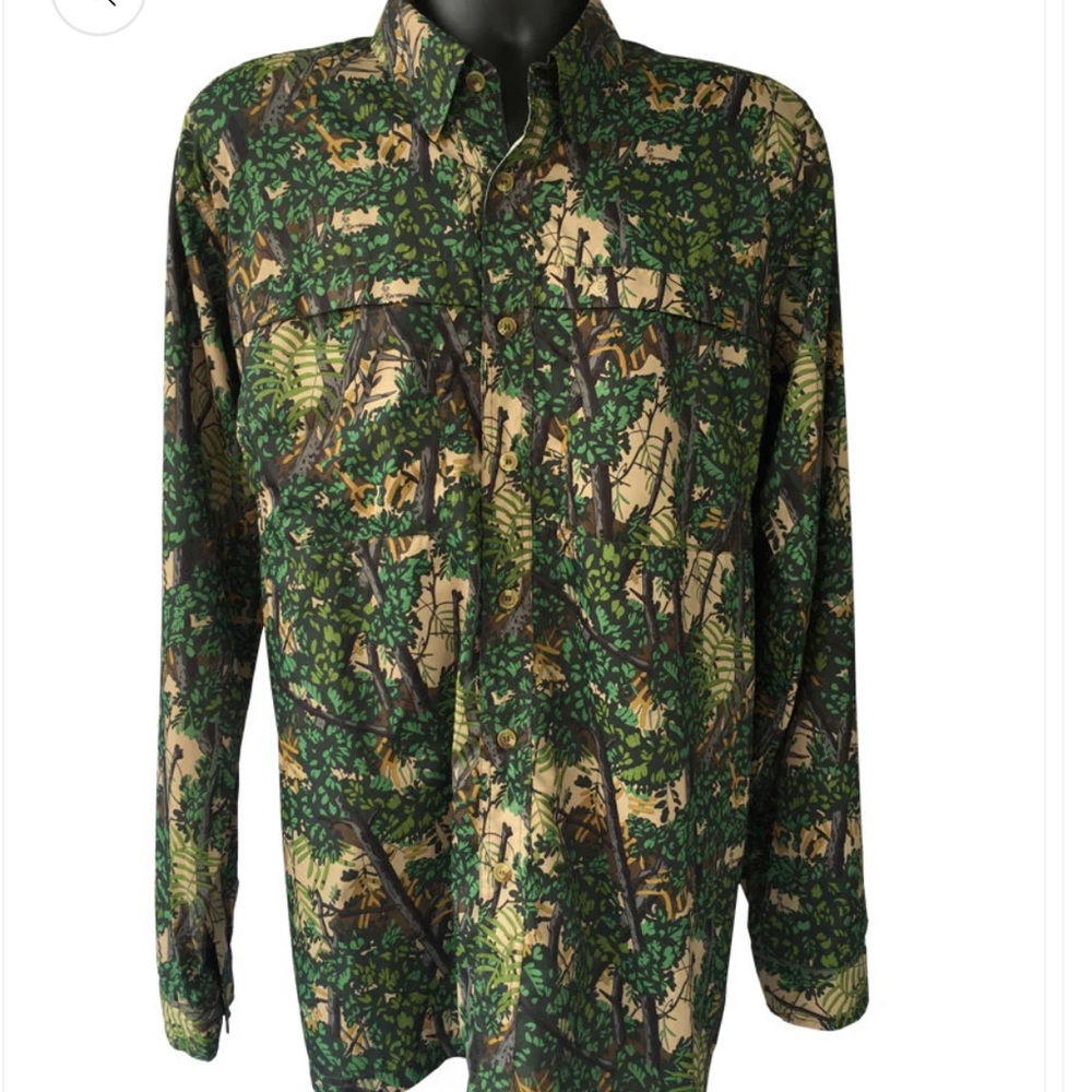 Rare Bushlan Realtree Camo Hunting UV Shirt XL Grand-Slam Gear